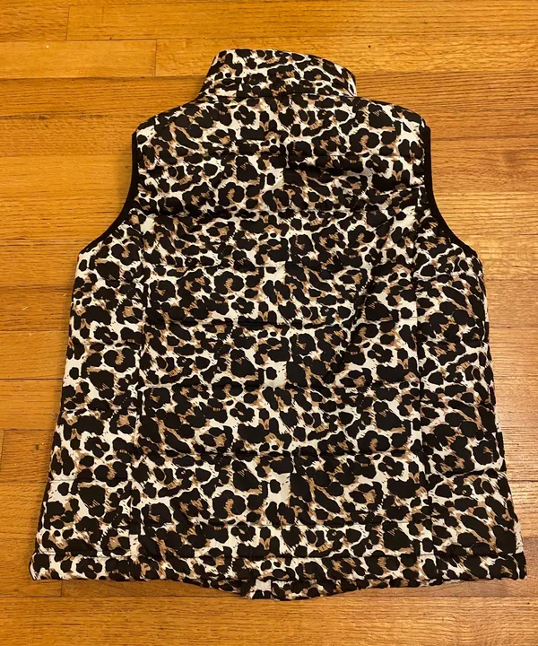 Pink Lily Cheetah Puffer Vest - Image 2