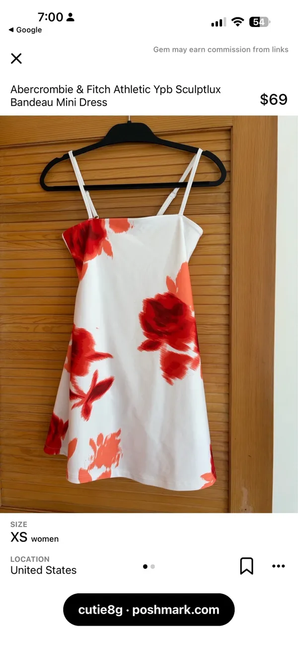 This Abercrombie & Fitch Athletic Ypb Sculptlux Bandeau Mini Dress - Image 4