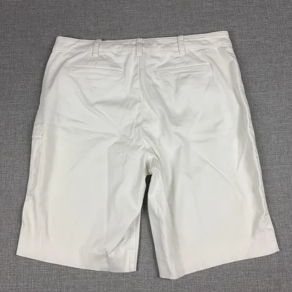 Lauren Ralph Lauren Shorts Womens 10 White Bermuda Twill Cotton Blend Cargo - Image 5