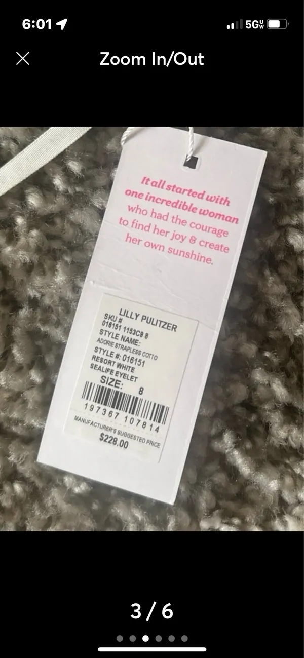 Lilly Pulitzer White Dress size 8 - Image 6