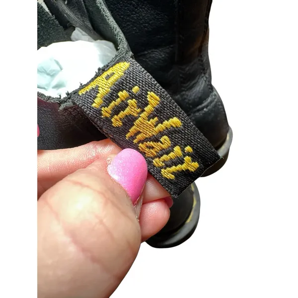 Dr. Martens Pascal Womens 8 Black Leather Lace Up Air Wair Boots AW004 #S25-3 - Image 6
