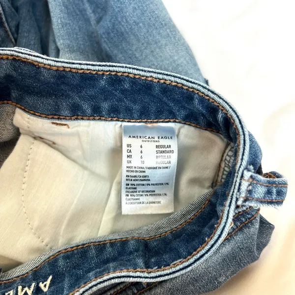American Eagle Distressed, Hi-Rise Skinny Jeans - Image 4