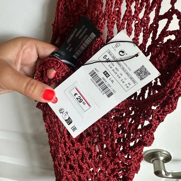 Zara Crochet Macrame Knit Dress Coverup NWT‎ S/M - Image 10
