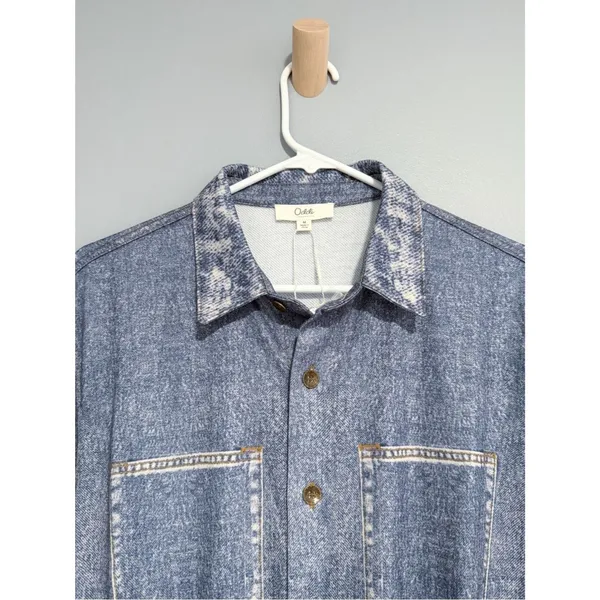 NWT Oddi Acid Washed Chambray Denim Jumpsuits Size Medium Casual - Image 10