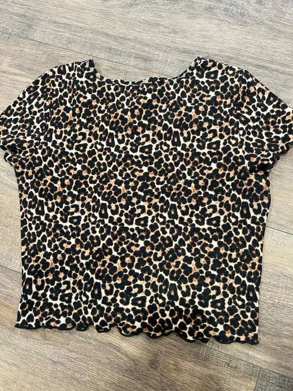 American Eagle cheetah baby tee - Image 3