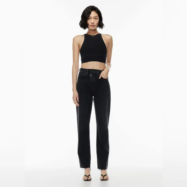 AGOLDE Black Criss Cross Jeans Size 23 - Image 2