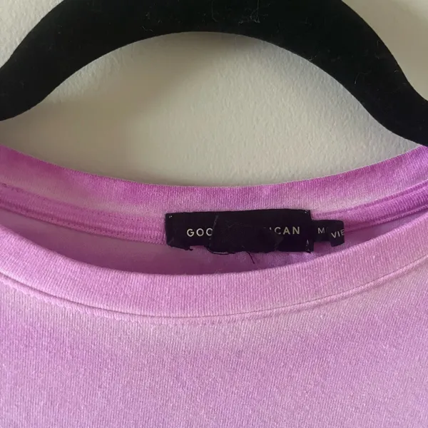 Good American Medium Washed Purple Tee Shirt - Image 3