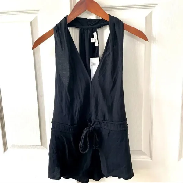 Ella Moss Gauzy rope tank black halter top - Image 14