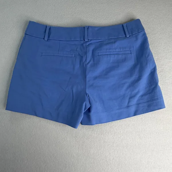 Loft Riviera Shorts Womens 6 Periwinkle Blue Cotton Stretch Chino Mid Rise 4in - Image 6