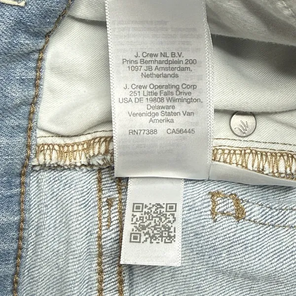 Madewell Perfect Vintage Straight Jean Womens 23T High Rise Hemp Blend Blue - Image 9