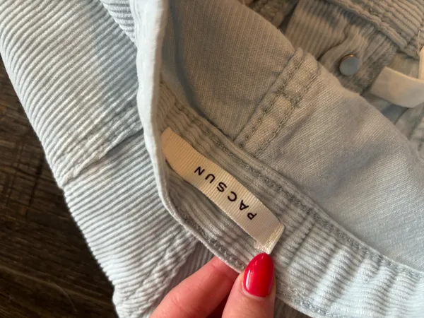 PacSun High-Rise Bootcut Corduroy Blue Pants - Image 2