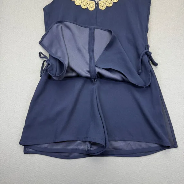 Lilly Pulitzer Navy Blue Gold Soutache Trim Shift Dress 30375 Womens Size 0‎ - Image 11