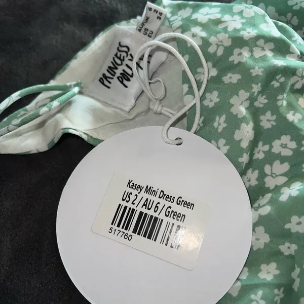 Princess Polly Kasey Mini Dress in Green Size 2 New with tag - Image 9