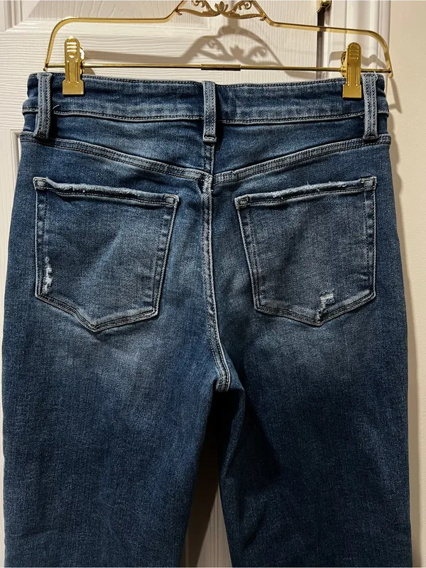Lovervet By Vervet Mid Rise Full Length Straight Leg Jeans Size 28/7 Stretch - Image 6