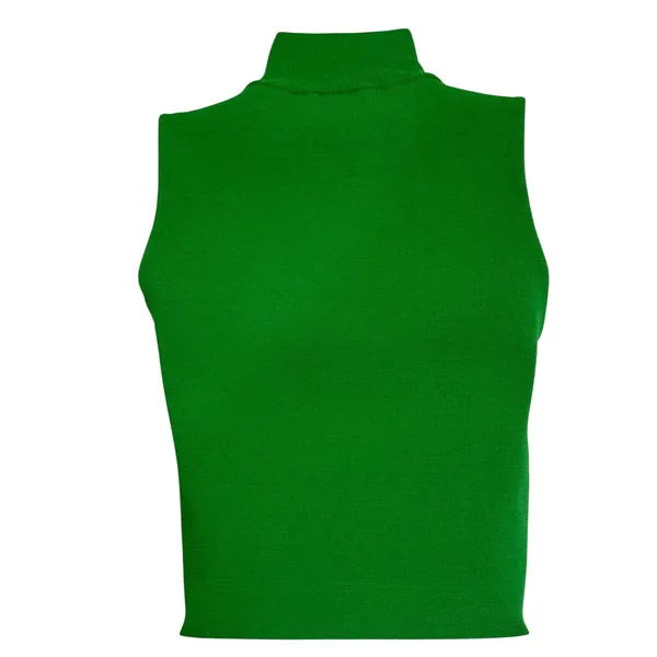HOUSE OF HARLOW 1960‎ Kelly Green Mock Neck Ribbed Knit Top NWOT Size Small - Image 5