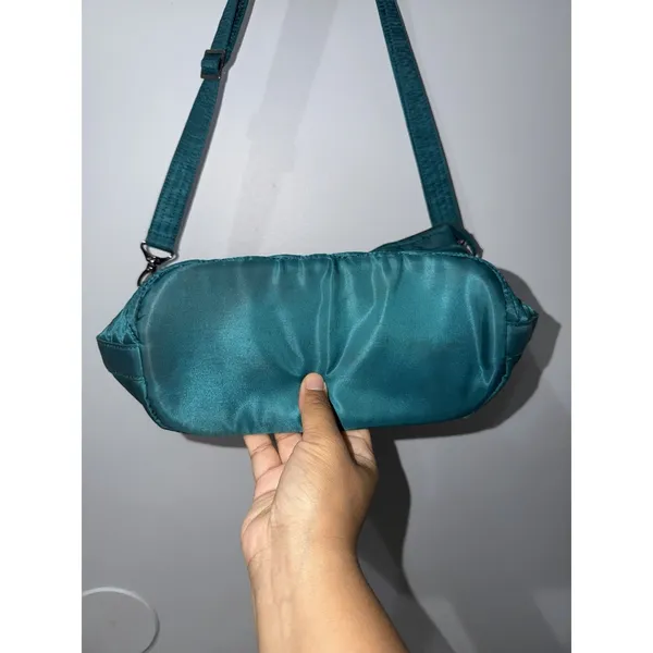 Lug Adagio‎ Shoulder Crossbody Bag RFID Protection Turn Key Lock Emerald Teal M - Image 5