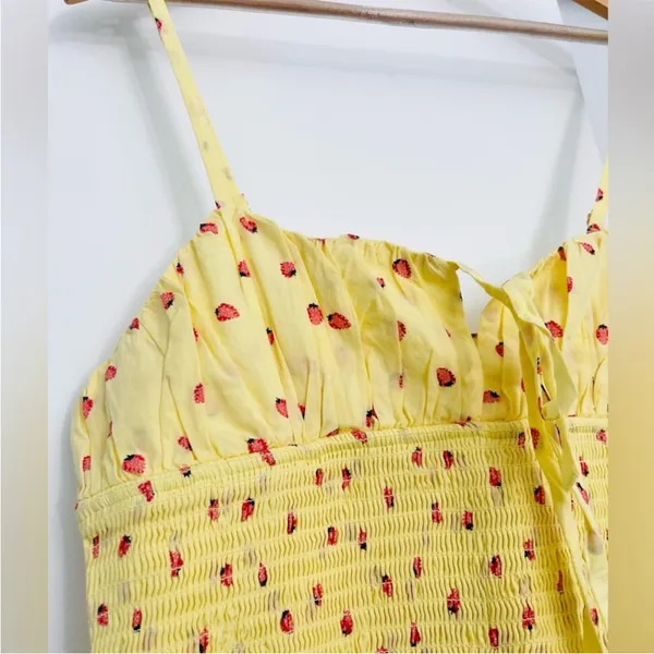 NWOT Free People Strawberry Yellow Midi Maxi Lavender Daze Dress Size Medium - Image 7