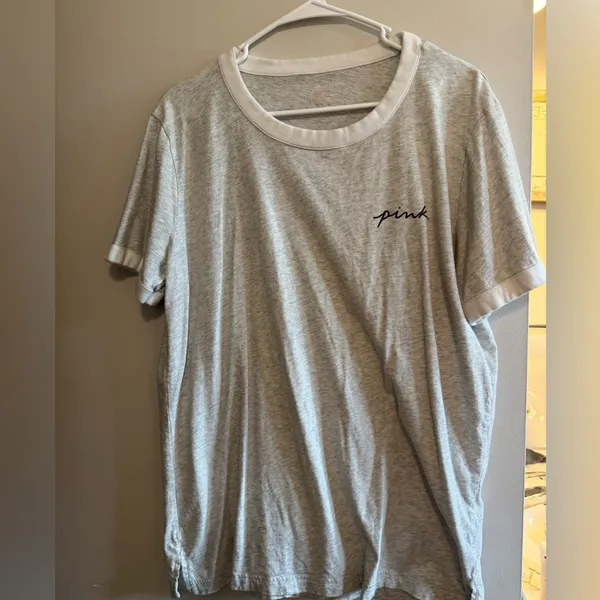 PINK Victoria's Secret Heather Gray Tshirt - Image 4