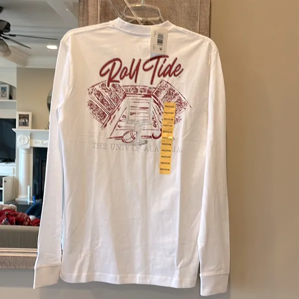 Champion University of Alabama White Long Sleeve Cotton Shirt - Image 7
