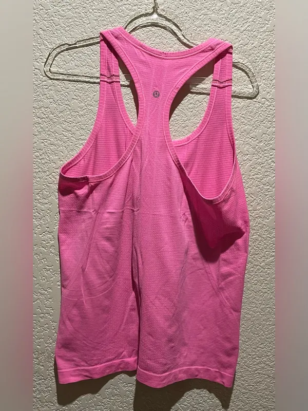 Lululemon Swiftly Racerback Tank Top - Pink Size 10 - Image 3