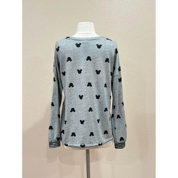 Disney Mickey Mouse Grey Lightweight Sweatshirt Size Small - Image 5