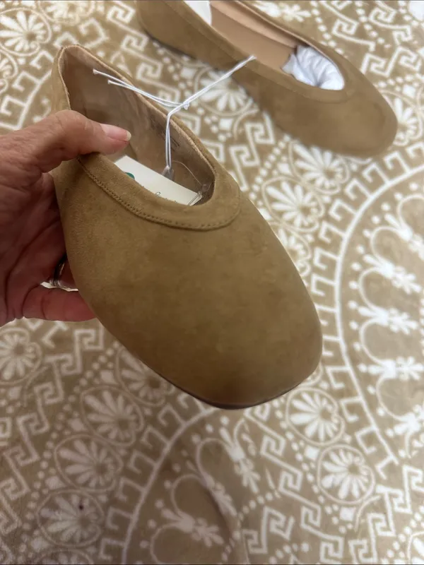 a new day Suede Ballet Flats in Brown - Image 7