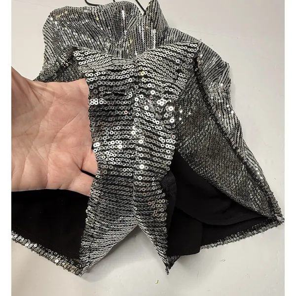Showpo Disco Lights Playsuit Romper Sz 08 Silver Sequins Dance Festival Diva New - Image 10