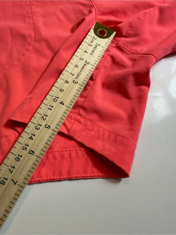Title Nine Nimblene Coral Stretch Hiking Athletic Shorts Zip Pocket‎ Size12 - Image 6