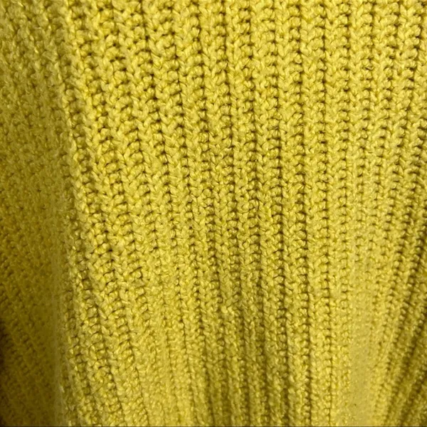 American Eagle Mustard Gold Chunky Knit Sweater Medium Oversized Fall - Image 5