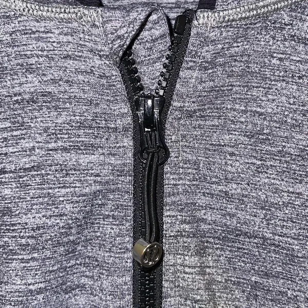 Lululemon Athletica Womens Daily Practice Zip Up Hooded Jacket Gray Black Size 8 - Image 11