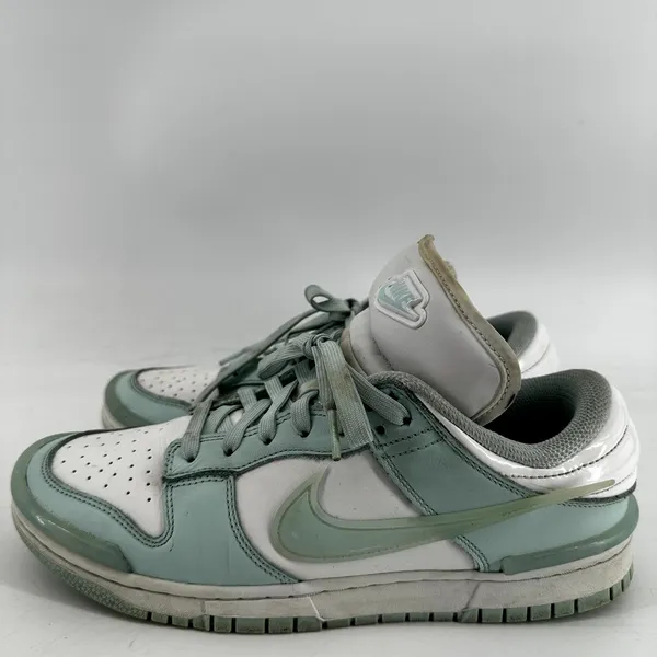 Nike Dunk Low Twist Sneakers Low Top Leather Summit White Jade Ice Green 9.5 - Image 4