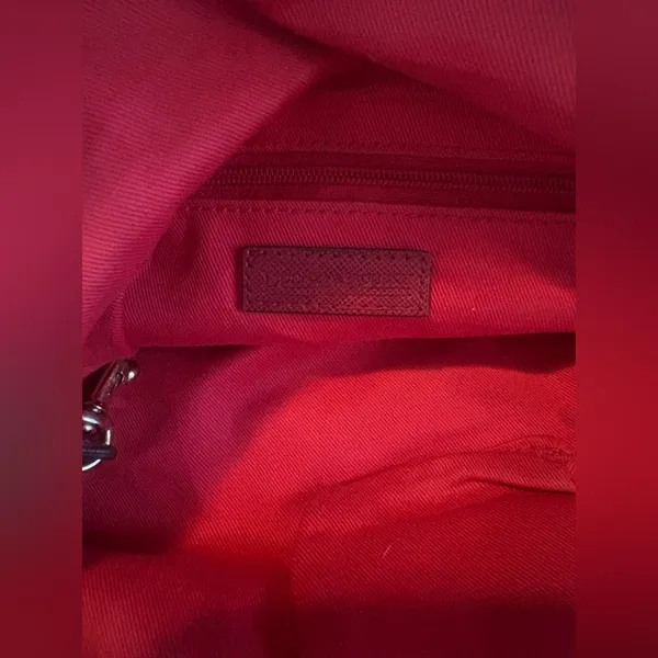Dooney & Bourke Red and Brown Tote - Image 5