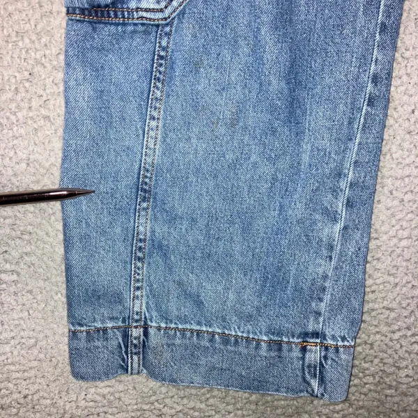 Wild Fable High Rise Cargo Jeans 6 28X30 Blue Streetwear Wide Leg Utility - Image 3