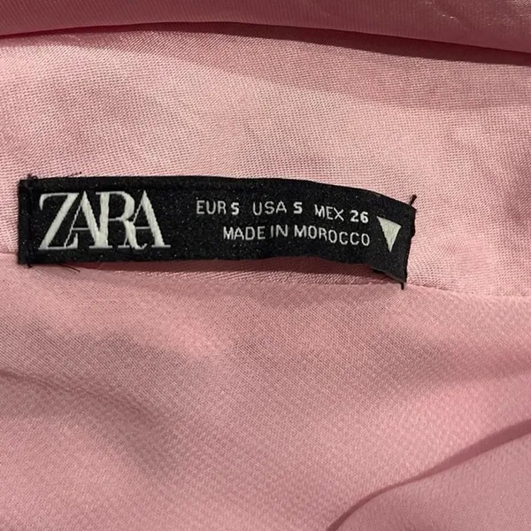 Zara Satin Effect Cowl Neck Slip Dress SZ S Cross Straps Flirty Party Date Night - Image 3