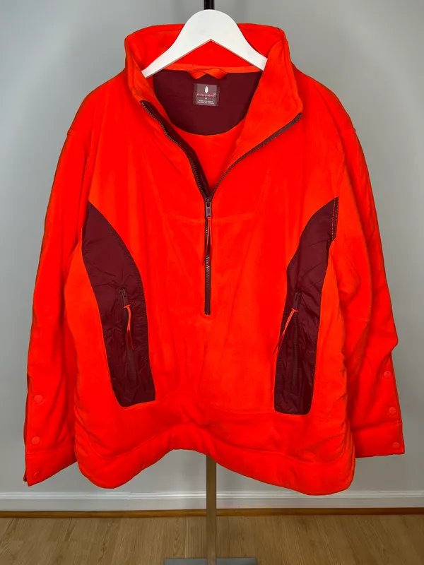 Free People Movement Oversized Colorblock Climber Red Poppy Combo Jacket - Image 5