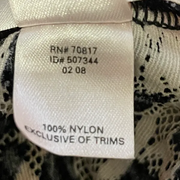Victoria’s Secret Cheetah Print Lace Mesh Chemise Nightie Black Tan Large - Image 12