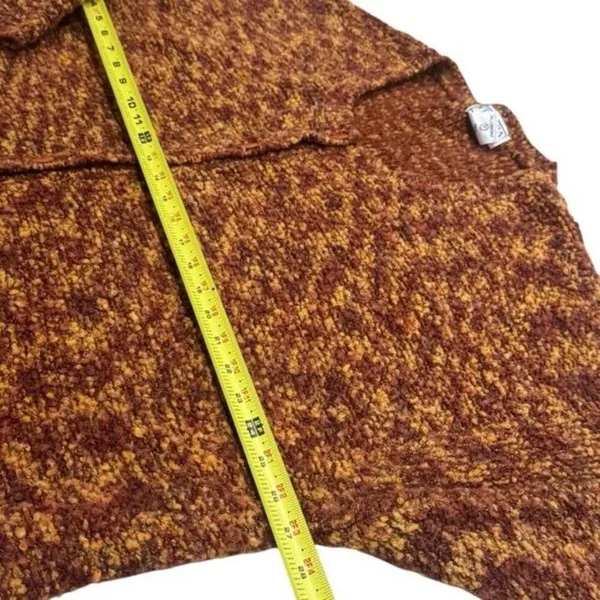 Venezia Vitale‎ Rust Orange Knit Button up Wool Blend Cardigan Cozy Cabincore 3X - Image 8
