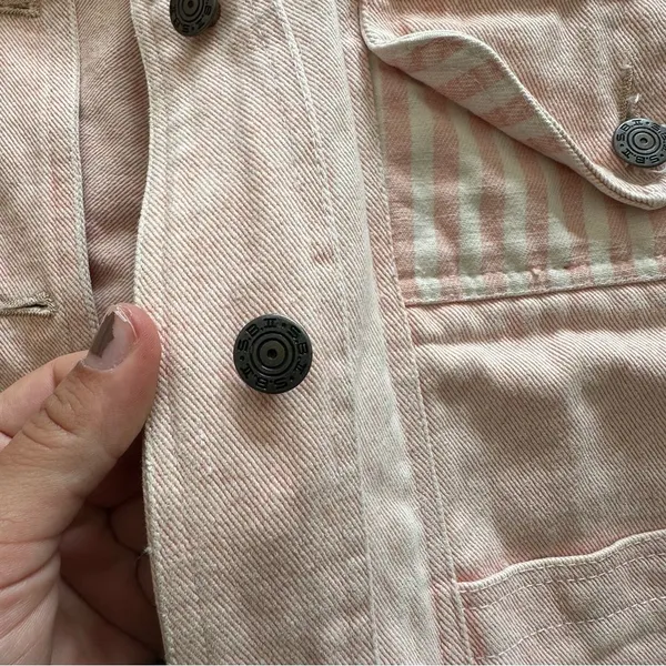MBD by Bitterman Vintage 80s Pink Denim Jacket Size Medium - Image 5