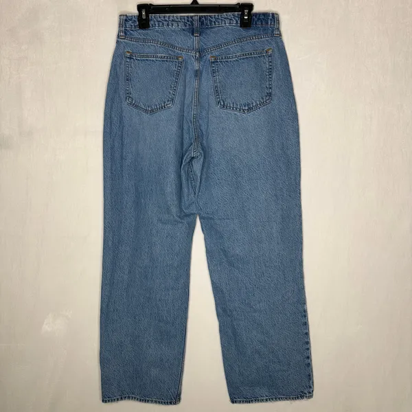 Abercrombie & Fitch Curve Love Loose Fit Jeans - Image 9