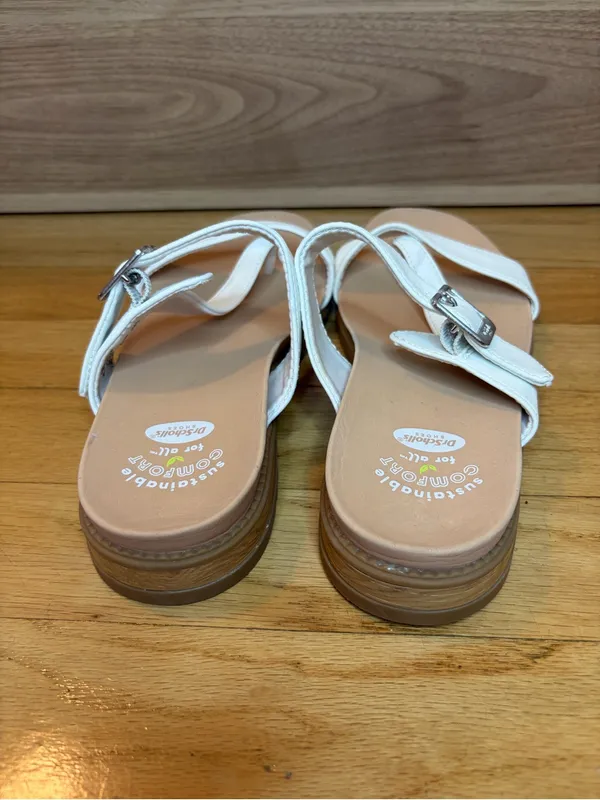 Dr. Scholl's Sustainable Comfort Island Dream White Strappy Sandals - Size 6.5 - Image 5