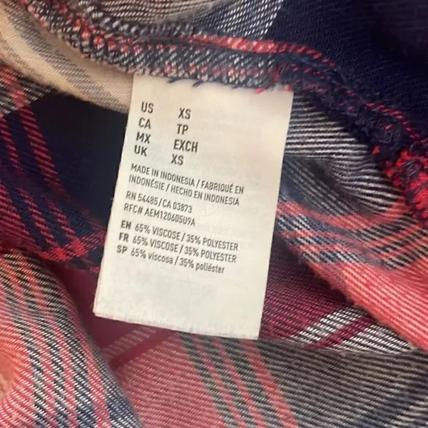 American Eagle Outfitters flannel plaid shirt. Size XS. Ahhmazingly-soft. - Image 5