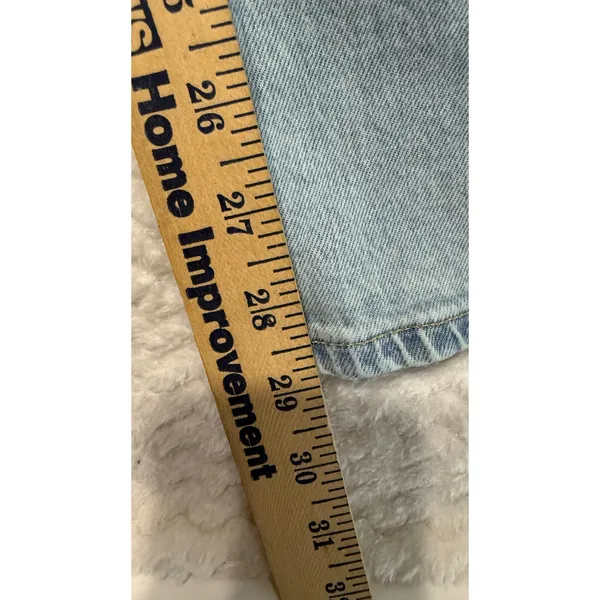 Gap 90s Loose Low Rise Jeans Light Wash Blue Cotton Size 30 10R 4439 - Image 5