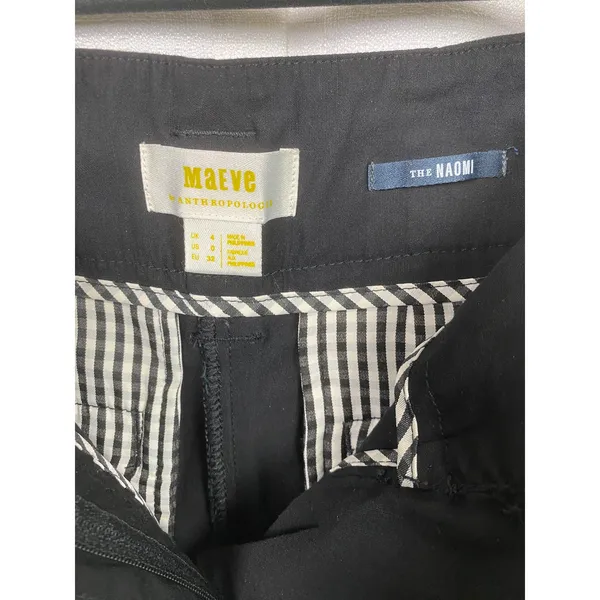 Anthropologie Maeve Black The Naomi Wide Leg Pants Sz.0 - Image 10
