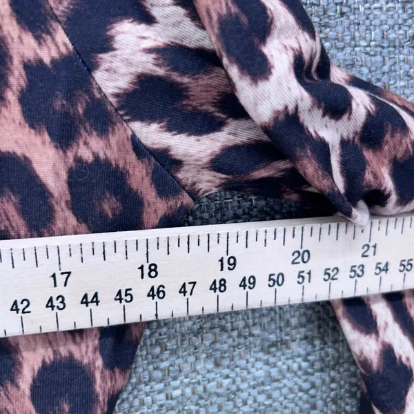 Missguided‎ Leopard Babydoll Dress Brown 10 - Image 9