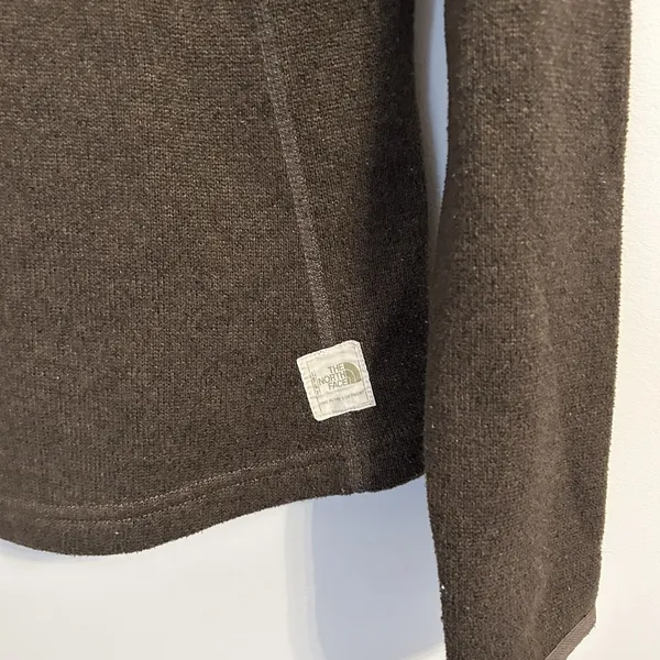 The North Face Women's Brown Sweater Shawl Collar Fleece Toggle Buttons‎ Small - Image 8