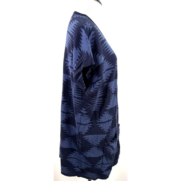 Pendleton Black & Blue Southwestern Aztec Open Cardigan Sweater Size XS - Small - Image 5