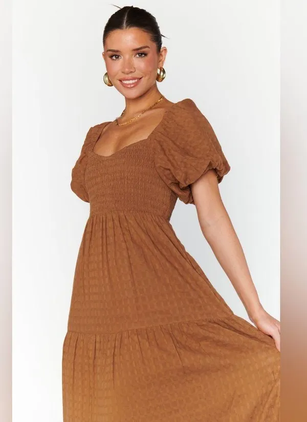 SHOW ME YOUR MUMU Joanna Maxi Dress In Brown - Image 3