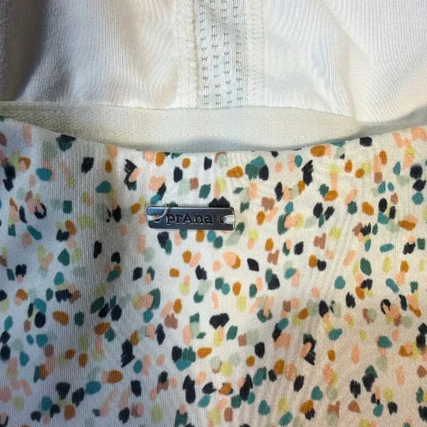 prAna Jewel Lake Dress Women’s L Birch Spots Built-In Bra Pockets Active Midi #7 - Image 10