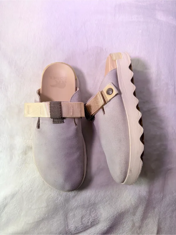 Sorel Women's Taupe Suede Slip-On Clog Mule - Image 10
