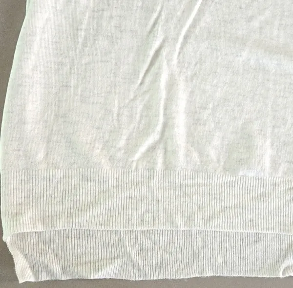 New Zara Knit White Sleeveless Vest Top - Image 3